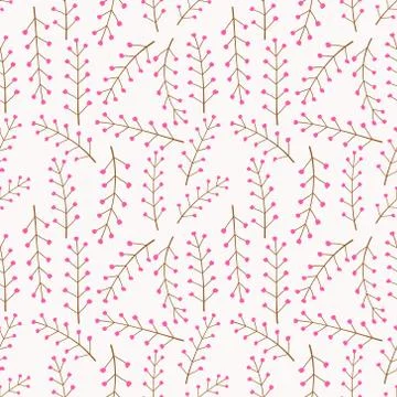 Flower seamless pattern background. Vector illustration. Stock Illustration