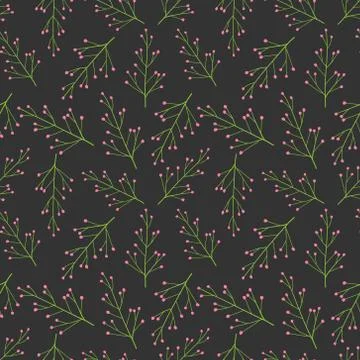 Flower seamless pattern background. Vector illustration. Stock Illustration