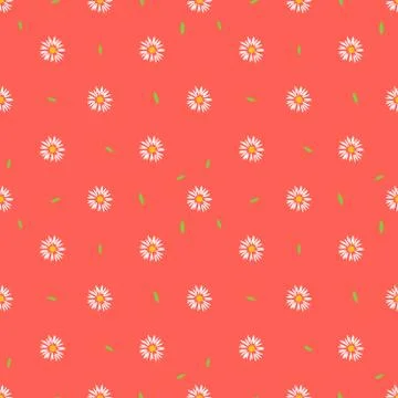 Flower seamless pattern background. Vector illustration. Stock Illustration