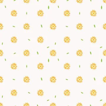Flower seamless pattern background. Vector illustration. Stock Illustration