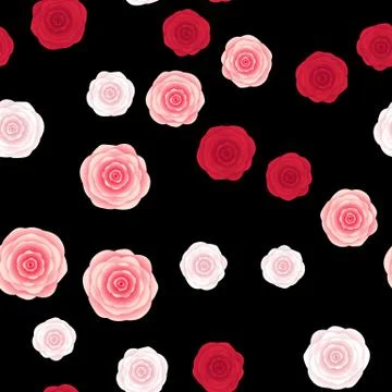 Flower Seamless Pattern Background. Vector Illustration EPS10 Stock Illustration