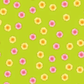 Flower Seamless Pattern Background. Vector Illustration Stock Illustration