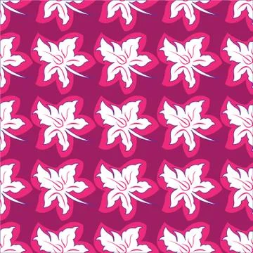 Flower seamless pattern bright pink colors Stock Illustration