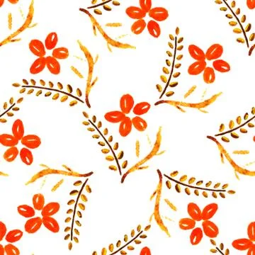 Flower seamless pattern, element for design 스톡 일러스트