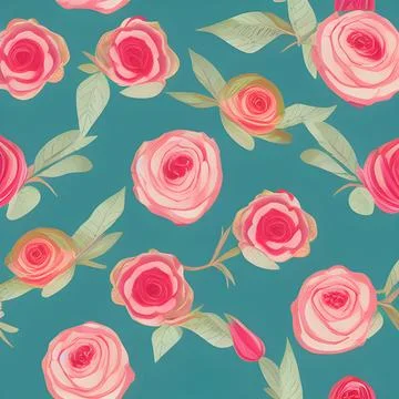 Flower seamless pattern. floral abstract background. modern design decorati.. Stock Illustration