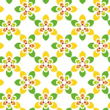 Flower seamless pattern Stock Illustration