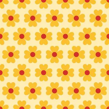 Flower seamless pattern Stock Illustration
