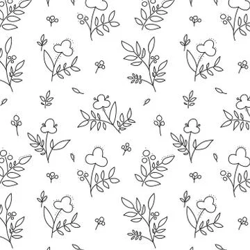 Flower seamless pattern Stock Illustration