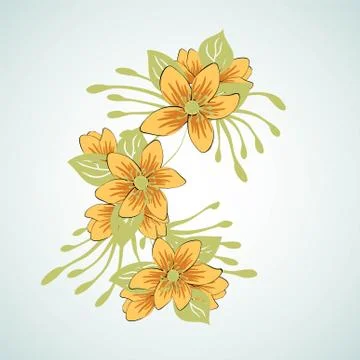 Flower seamless pattern Stock Illustration