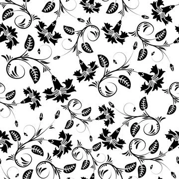 Flower seamless pattern Stock Illustration