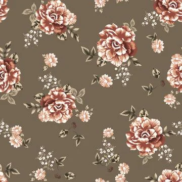 Flower seamless pattern Stock Illustration