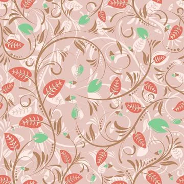 Flower seamless pattern 库存插图