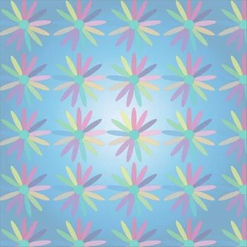 Flower seamless pattern illustration Stock Illustration