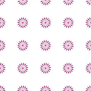 Flower seamless pattern pink color Stock Illustration