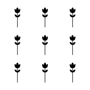 Flower seamless pattern vector floral shape doodle plant abstract background  스톡 일러스트