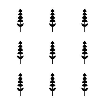 Flower seamless pattern vector floral shape doodle plant abstract background  Illustrazione stock