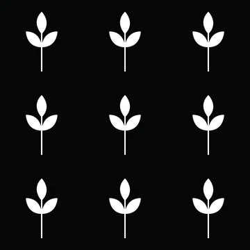 Flower seamless pattern vector floral shape doodle plant abstract background  스톡 일러스트