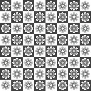 Flower seamless pattern. Vector illustration. Stock Illustration