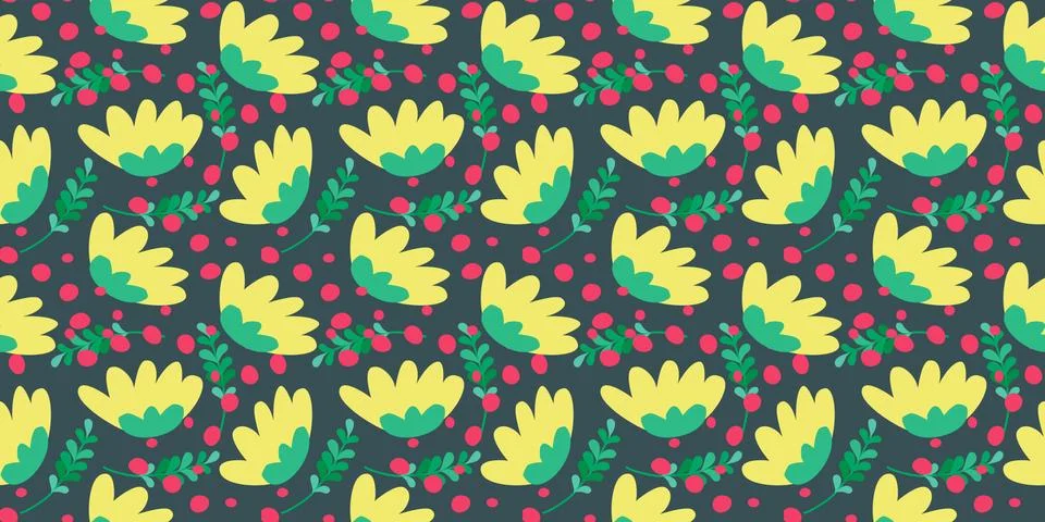 Flower seamless pattern6 Stock Illustration