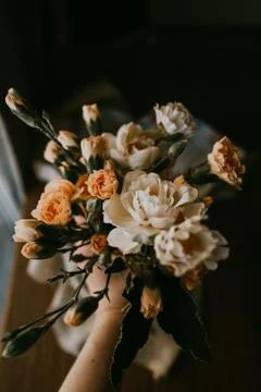 Flower selective focus, selective focus on subject, background blur,during ti Stock Photos