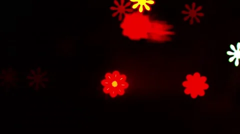 Flower shape bokeh lighting Stock Footage 56269833