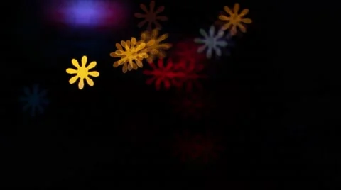 Flower shape bokeh lighting Stock Footage 56270002