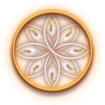 Flower shape design. Stock Illustration