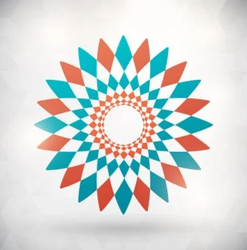 Flower shape logo template icon business イラスト素材