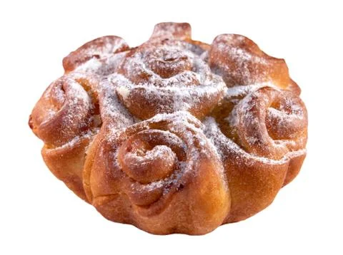 Flower-shaped cake Stock Photos