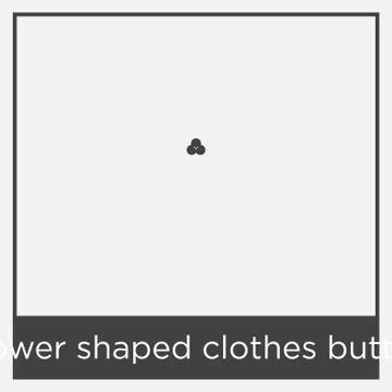Flower shaped clothes button icon isolated on white background Illustrazione stock