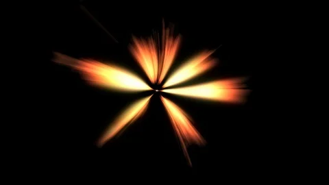 Flower-shaped rifle muzzle flashes asset automatic fires at the time. 4k Stock Footage 123400576