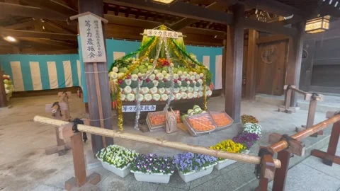 Flower shrine 8 Stock Footage 236266322