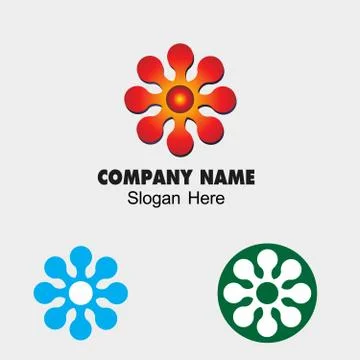 Flower sign symbol vector Stock Illustration