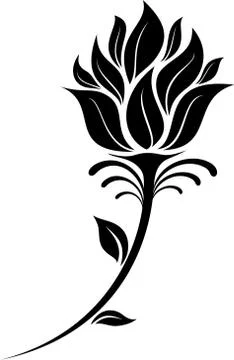 Flower Silhouette Stock Illustration