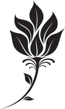 Flower Silhouette Stock Illustration