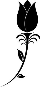 Flower Silhouette Stock Illustration