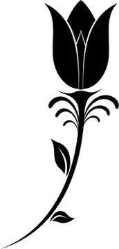 Flower Silhouette Stock Illustration