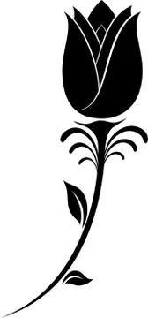 Flower Silhouette Stock Illustration