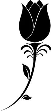 Flower Silhouette Stock Illustration