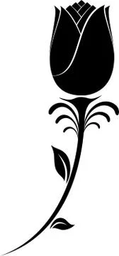 Flower Silhouette Stock Illustration