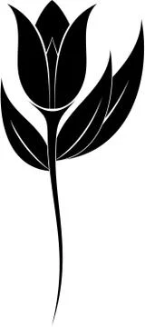 Flower Silhouette Stock Illustration