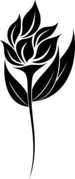 Flower Silhouette Stock Illustration