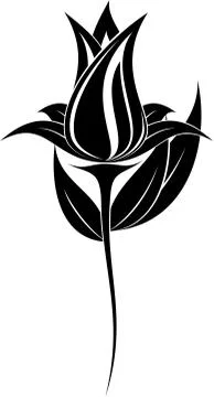 Flower Silhouette Stock Illustration