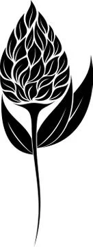 Flower Silhouette Stock Illustration