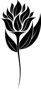 Flower Silhouette Stock Illustration