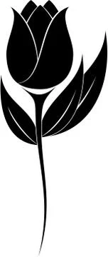 Flower Silhouette Stock Illustration