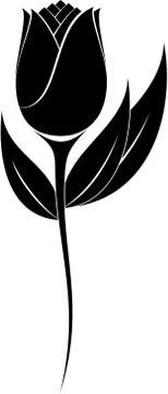 Flower Silhouette Stock Illustration