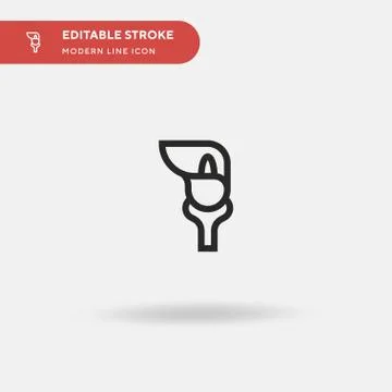 Flower Simple vector icon. Illustration symbol design template for web mobile Stock Illustration