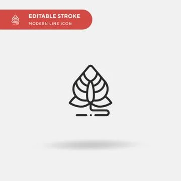 Flower Simple vector icon. Illustration symbol design template for web mobile 스톡 일러스트