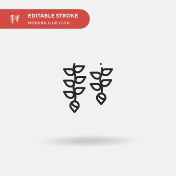 Flower Simple vector icon. Illustration symbol design template for web mobile Stock Illustration
